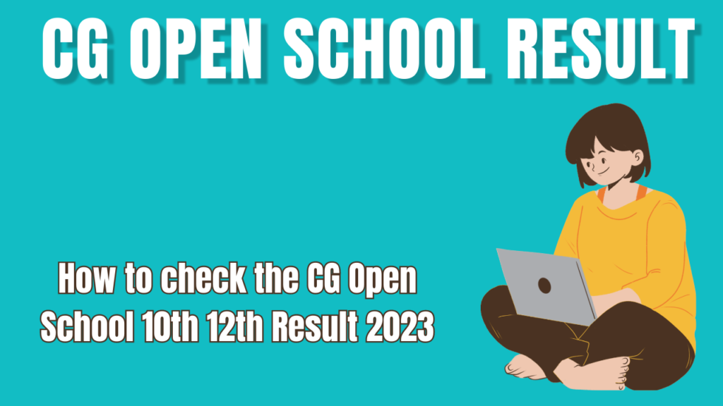 CG Open School 12th Result 2023